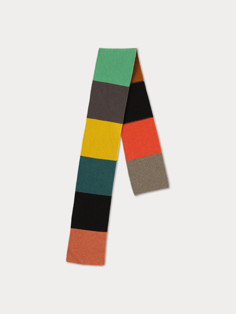 Colourful striped scarf