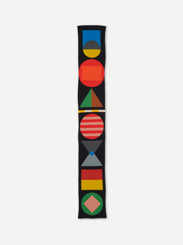SMALL SHAPES SCARF BLACK 2023 ARCHIVE COLLECTION