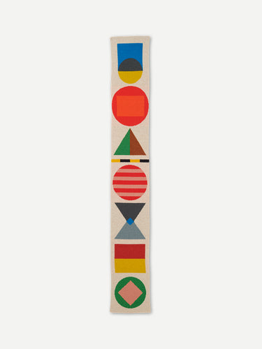 SMALL SHAPES SCARF OATMEAL 2023 ARCHIVE COLLECTION