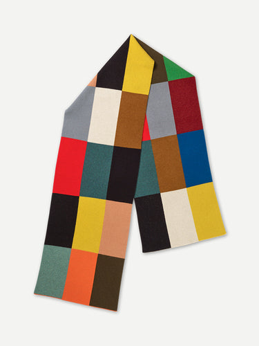 MULTICOLOUR CHECK SCARF MULTICOLOUR