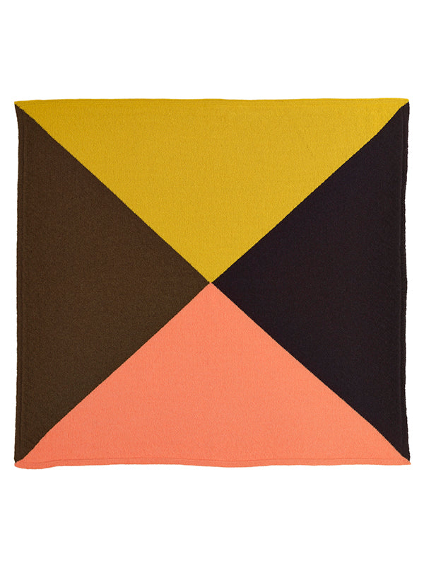 Quarter Square Neckerchief Multicolour-Small Scarves & Neckerchiefs-Jo Gordon-Quarter Square Neckerchief Multicolour-100% Lambswool-Neckerchief