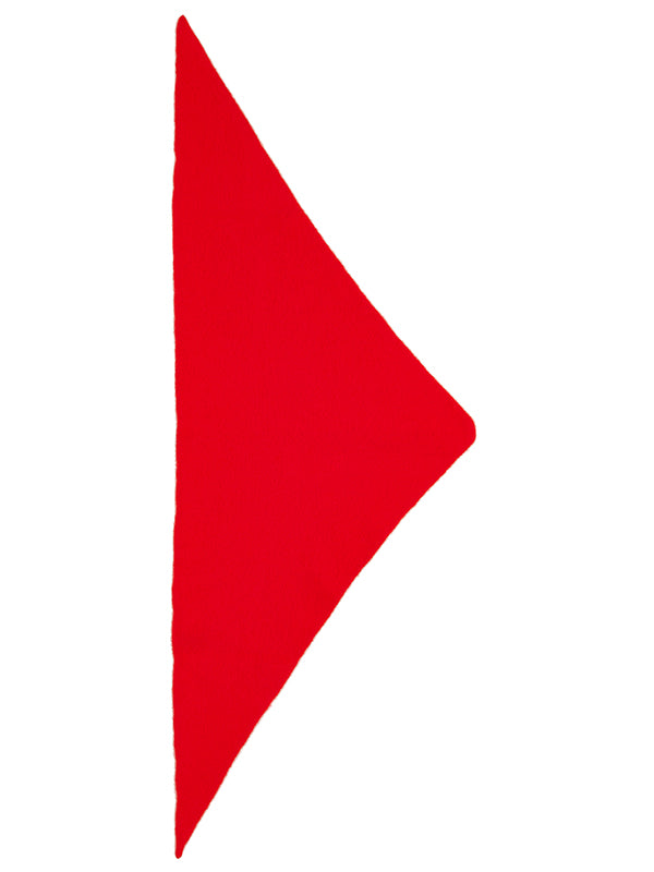 Plain Triangle Neckerchief Scarlet-Small Scarves & Neckerchiefs-Jo Gordon-Plain Triangle Neckerchief Scarlet-100% Lambswool-Neckerchief