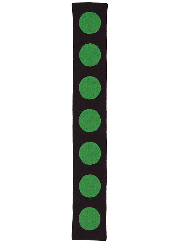 Small Spot Scarf Black & Pagoda