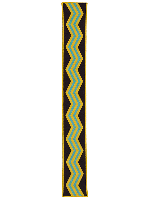 Small Vertical Zigzag Scarf Turmeric