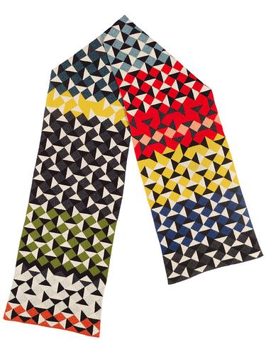MULTICOLOUR GEOMETRIC SCARF 2017 ARCHIVE COLLECTION